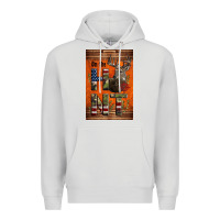 Dove Grey Western On The Hunt Deer Premium Hoodie - LillyAllenDesigns