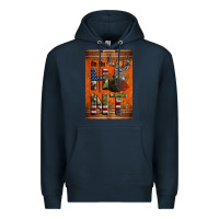 Navy Western On The Hunt Deer Premium Hoodie - LillyAllenDesigns