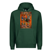 Sports Green Western On The Hunt Deer Premium Hoodie - LillyAllenDesigns