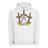 Pigment Lunar Rock floral watercolor easter bunny cross Urban Hoodie - MaliasSmallBusiness