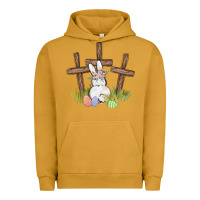 Pigment Peanut Butter floral watercolor easter bunny cross Urban Hoodie - MaliasSmallBusiness