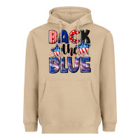 Mushroom Back the blue 4th of july Heavyweight Hoodie - CowGirlArtShop