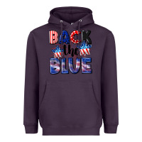 Plum Back the blue 4th of july Heavyweight Hoodie - CowGirlArtShop