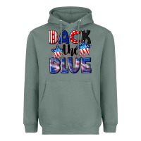 Sage Back the blue 4th of july Heavyweight Hoodie - CowGirlArtShop