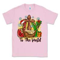 Bubblegum Pink joy to the world Classic Tee - Zillion Design Studio