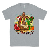 Heather Grey joy to the world Classic Tee - Zillion Design Studio