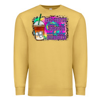 Antique Gold iced coffee sarcasm Premium Sweatshirt - RacoonDesign