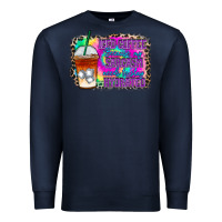 Navy iced coffee sarcasm Premium Sweatshirt - RacoonDesign