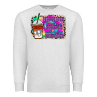 Oatmeal Heather iced coffee sarcasm Premium Sweatshirt - RacoonDesign