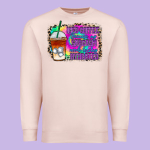Iced Coffee Sarcasm Premium Sweatshirt Designed By Racoondesign