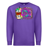 Purple iced coffee sarcasm Premium Sweatshirt - RacoonDesign