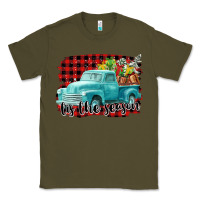 Army Green Tis The Season Christmas Truck Classic Tee - FaDigitalArtStudio