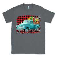 Charcoal Heather Tis The Season Christmas Truck Classic Tee - FaDigitalArtStudio