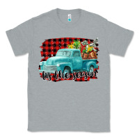 Heather Grey Tis The Season Christmas Truck Classic Tee - FaDigitalArtStudio