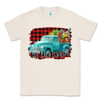 Natural Tis The Season Christmas Truck Classic Tee - FaDigitalArtStudio