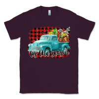 Plum Tis The Season Christmas Truck Classic Tee - FaDigitalArtStudio