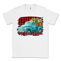 White Tis The Season Christmas Truck Classic Tee - FaDigitalArtStudio