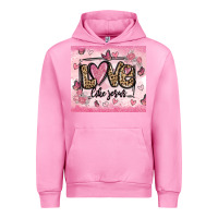 Fuchsia Pink love like jesus Urban Hoodie - MaliasSmallBusiness