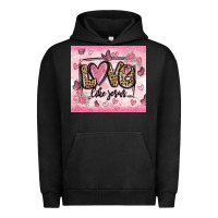 Pigment Black love like jesus Urban Hoodie - MaliasSmallBusiness