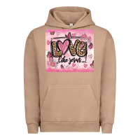 Pigment Burro love like jesus Urban Hoodie - MaliasSmallBusiness