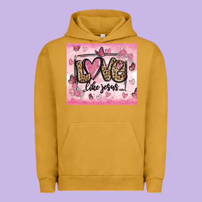 Love Like Jesus Urban Hoodie Designed By Maliassmallbusiness