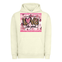 Pigment Pistachio love like jesus Urban Hoodie - MaliasSmallBusiness