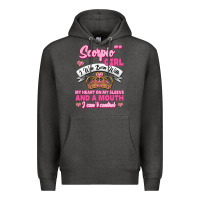 Charcoal Heather as a scorpio girl zodiac girls Premium Hoodie - Jasminsmagicworld