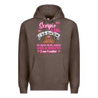 Coffee as a scorpio girl zodiac girls Premium Hoodie - Jasminsmagicworld