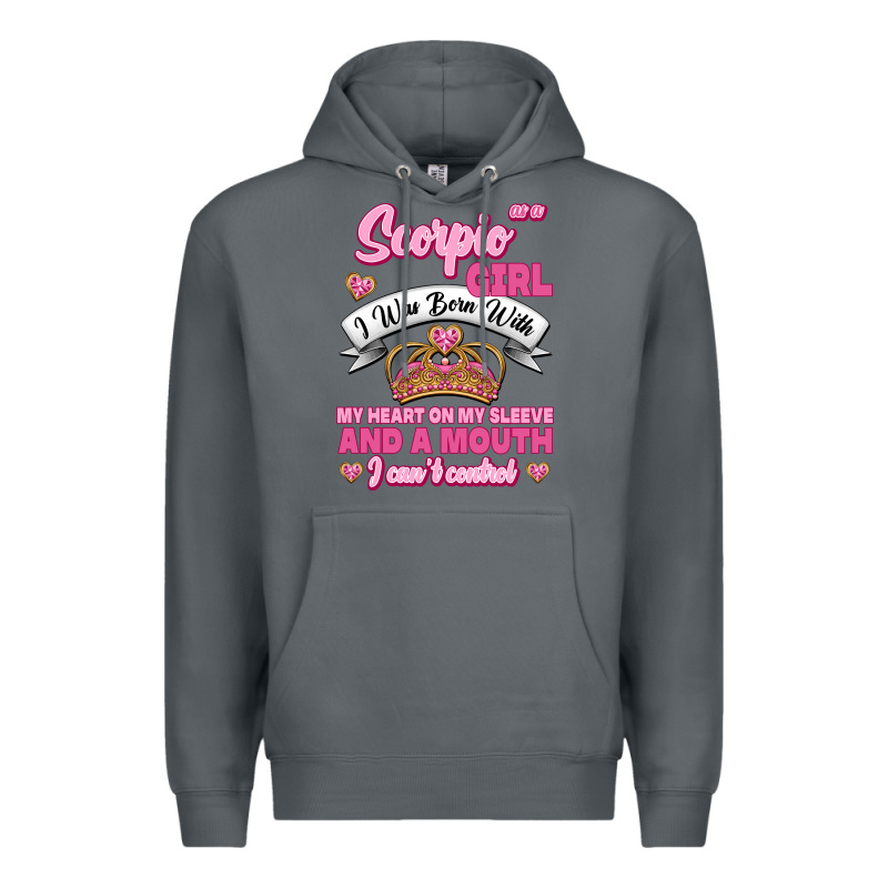 As A Scorpio Girl Zodiac Girls Premium Hoodie by Jasminsmagicworld | Teevron