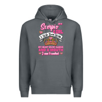 Rock as a scorpio girl zodiac girls Premium Hoodie - Jasminsmagicworld