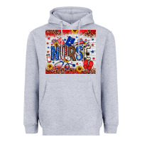 Heather Grey American Nurse 20oz tumbler Heavyweight Hoodie - Neo Western
