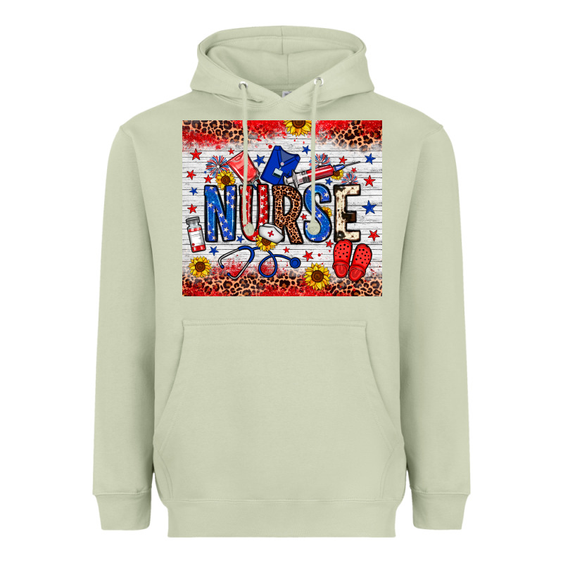 American Nurse 20oz Tumbler Heavyweight Hoodie by Neo Western | Teevron