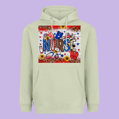 American Nurse 20oz Tumbler Heavyweight Hoodie Designed By Neo Western