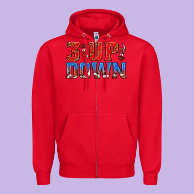 Zipper Hoodie 3 up 3 down football