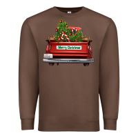 Chestnut Christmas trees truck Premium Sweatshirt - FaDigitalArtStudio