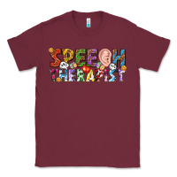 Burgundy speech therapist Classic Tee - texasbilliewilder