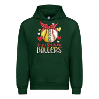 Forest Green busy raising ballers Urban Hoodie - MaliasSmallBusiness