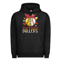 Pigment Black busy raising ballers Urban Hoodie - MaliasSmallBusiness