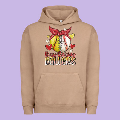 Busy Raising Ballers Urban Hoodie Designed By Maliassmallbusiness