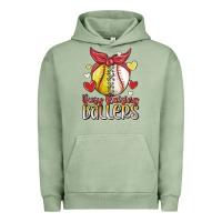 Pigment Oil Green busy raising ballers Urban Hoodie - MaliasSmallBusiness