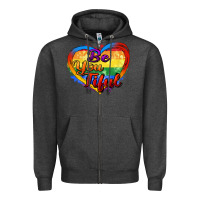 Charcoal Heather be you tiful Zipper Hoodie - Zillion Design Studio