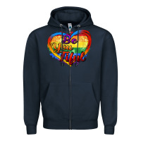 Navy be you tiful Zipper Hoodie - Zillion Design Studio