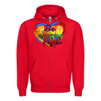 Red be you tiful Zipper Hoodie - Zillion Design Studio