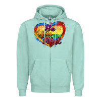 Seafoam be you tiful Zipper Hoodie - Zillion Design Studio