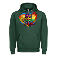 Sports Green be you tiful Zipper Hoodie - Zillion Design Studio