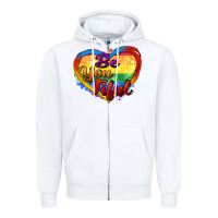 White be you tiful Zipper Hoodie - Zillion Design Studio