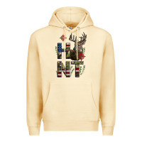 Pina Colada Deer Hunting Usa Flag Premium Hoodie - LillyAllenDesigns