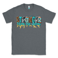 Charcoal Heather stronger than the storm Classic Tee - texasbilliewilder