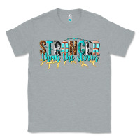 Heather Grey stronger than the storm Classic Tee - texasbilliewilder