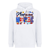White American Nurse Heavyweight Hoodie - Neo Western